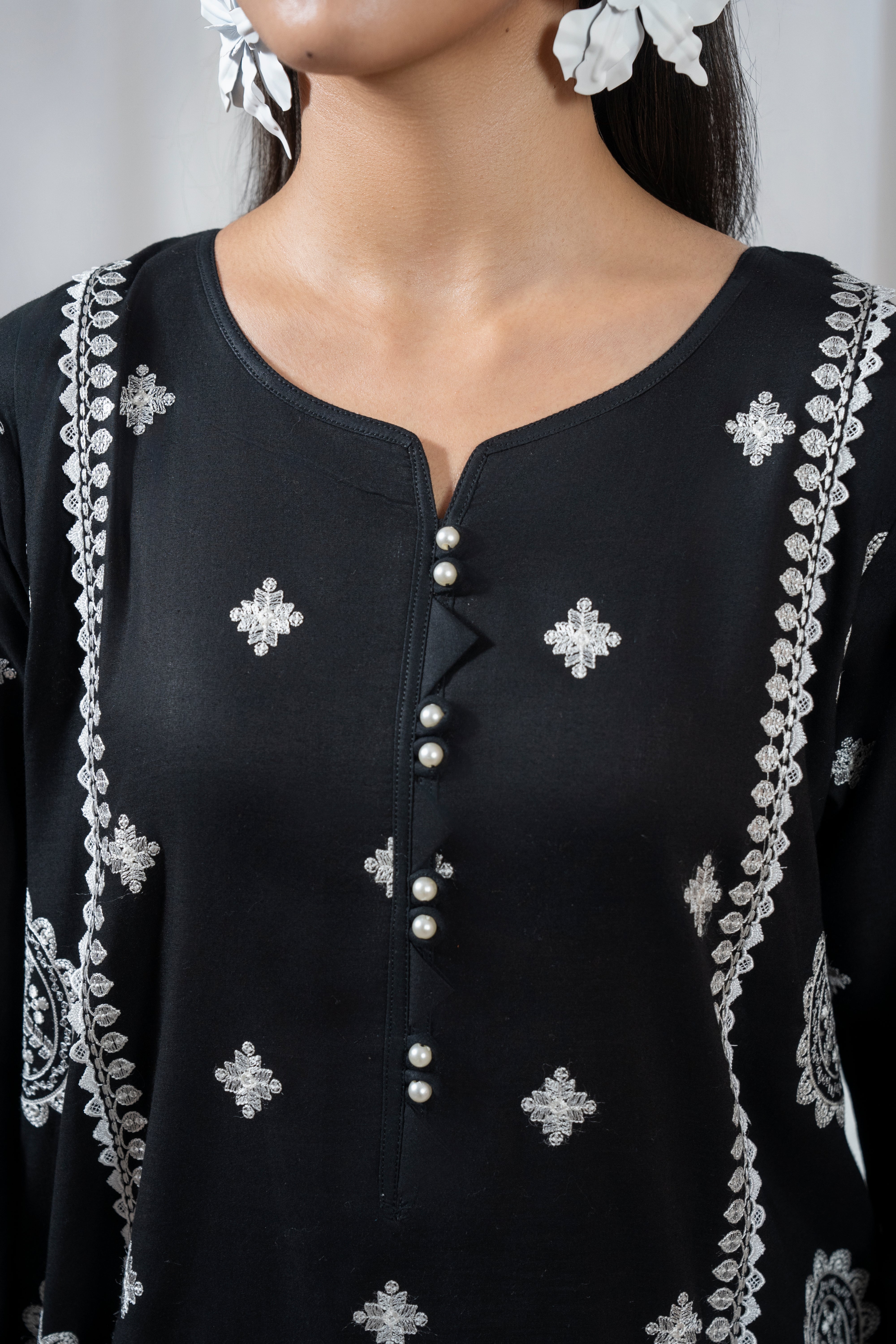 Zoya Zafar Stitched 2 Piece Cotton Collection'2025-Qalamkar Art