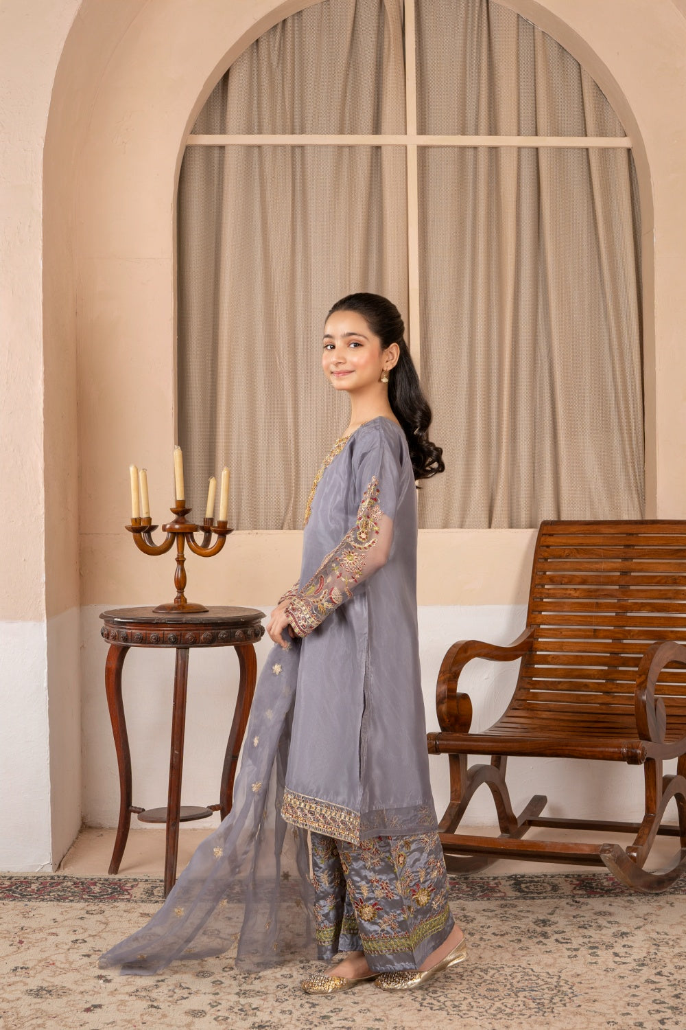 Khayat Stitched Festive Kids Collection'2025-Timberwolf