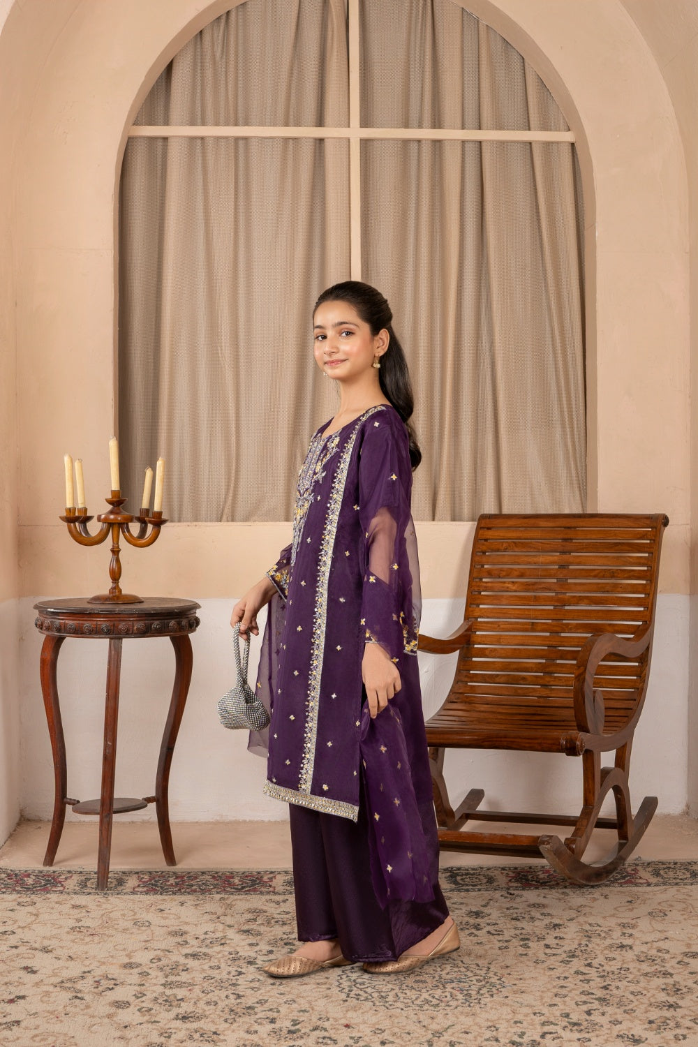 Khayat Stitched Festive Kids Collection'2025-Royal Amethyst