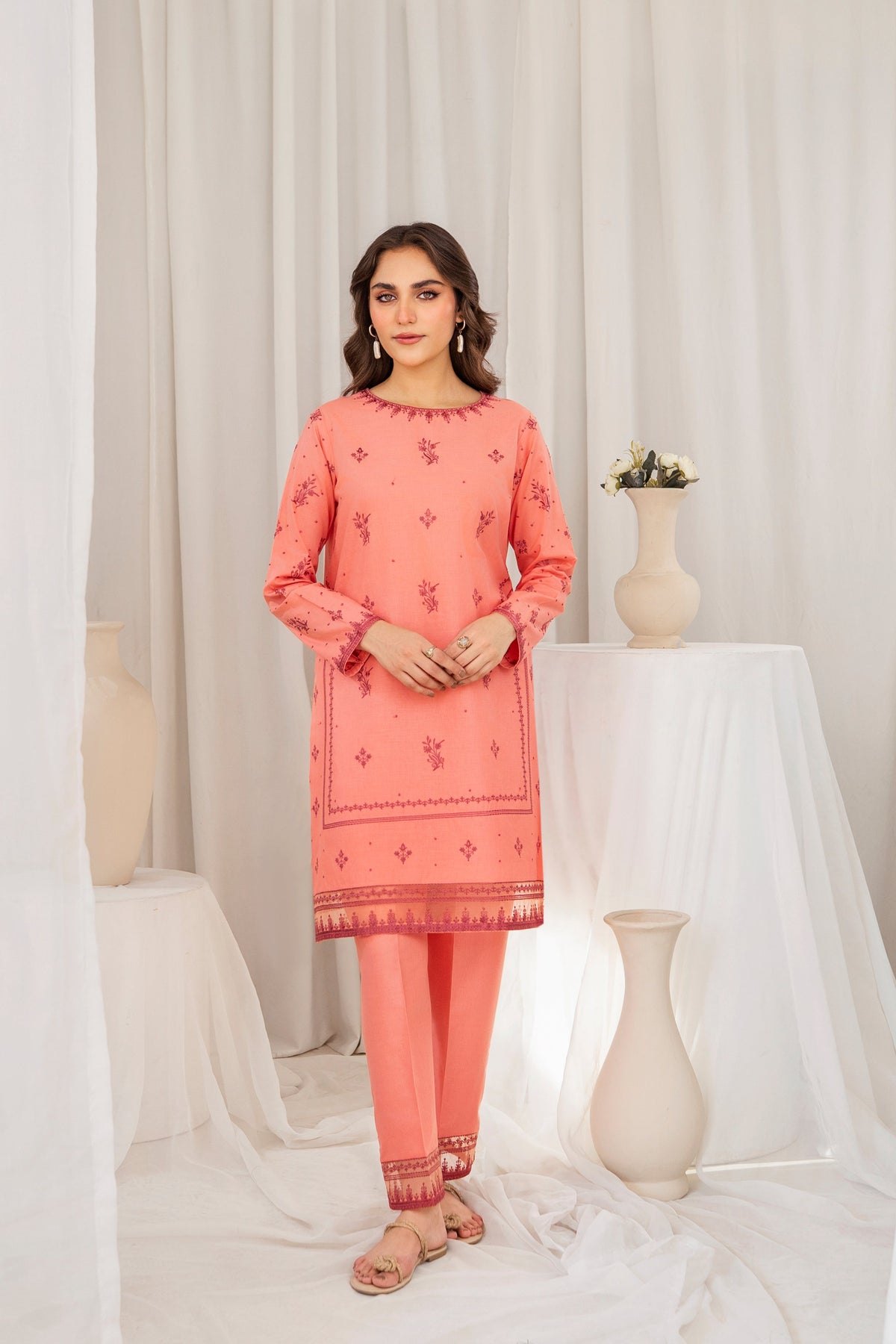Zoya Zafar Stitched 2 Piece Cotton Collection'2025-Loom & Luxe