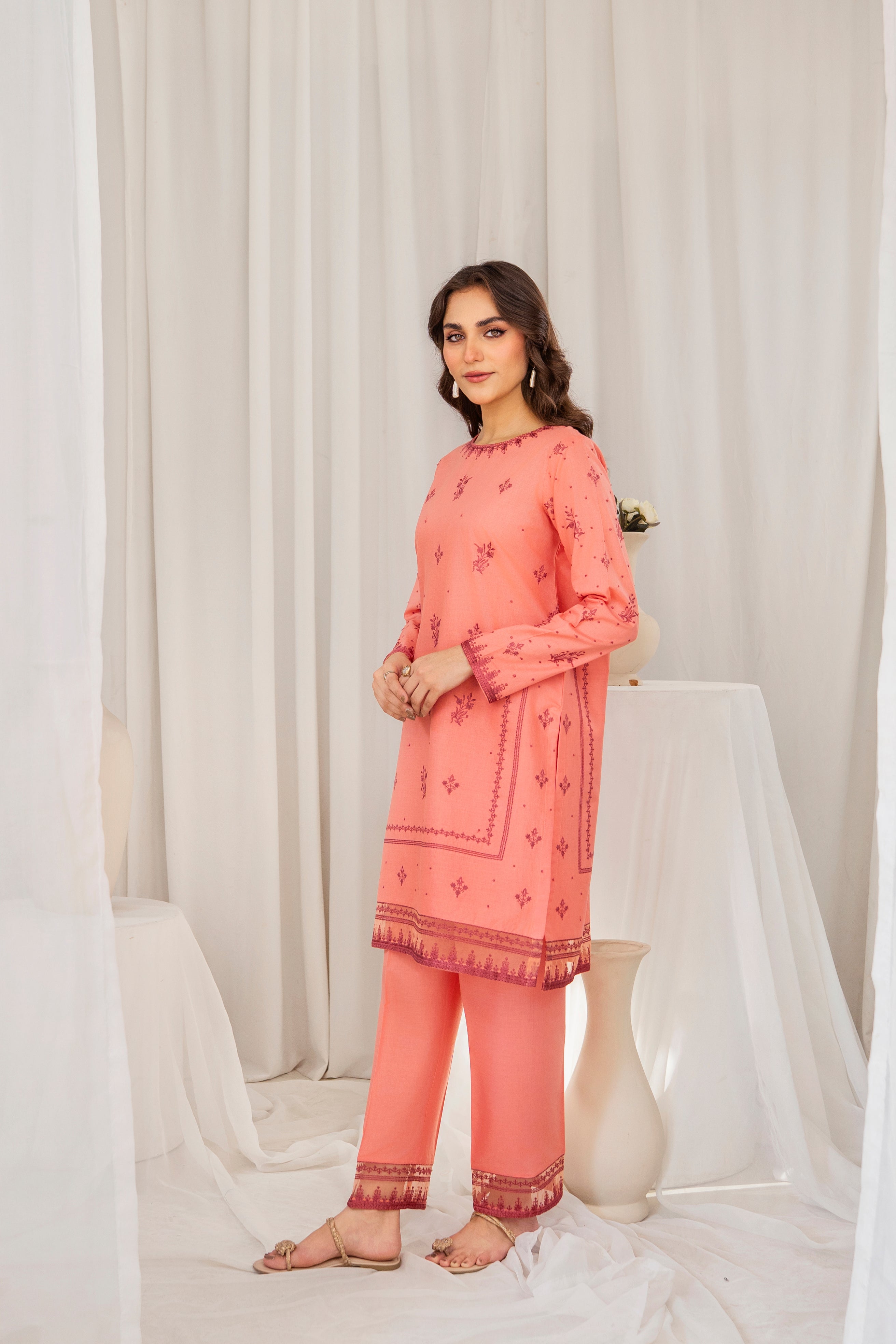 Zoya Zafar Stitched 2 Piece Cotton Collection'2025-Loom & Luxe