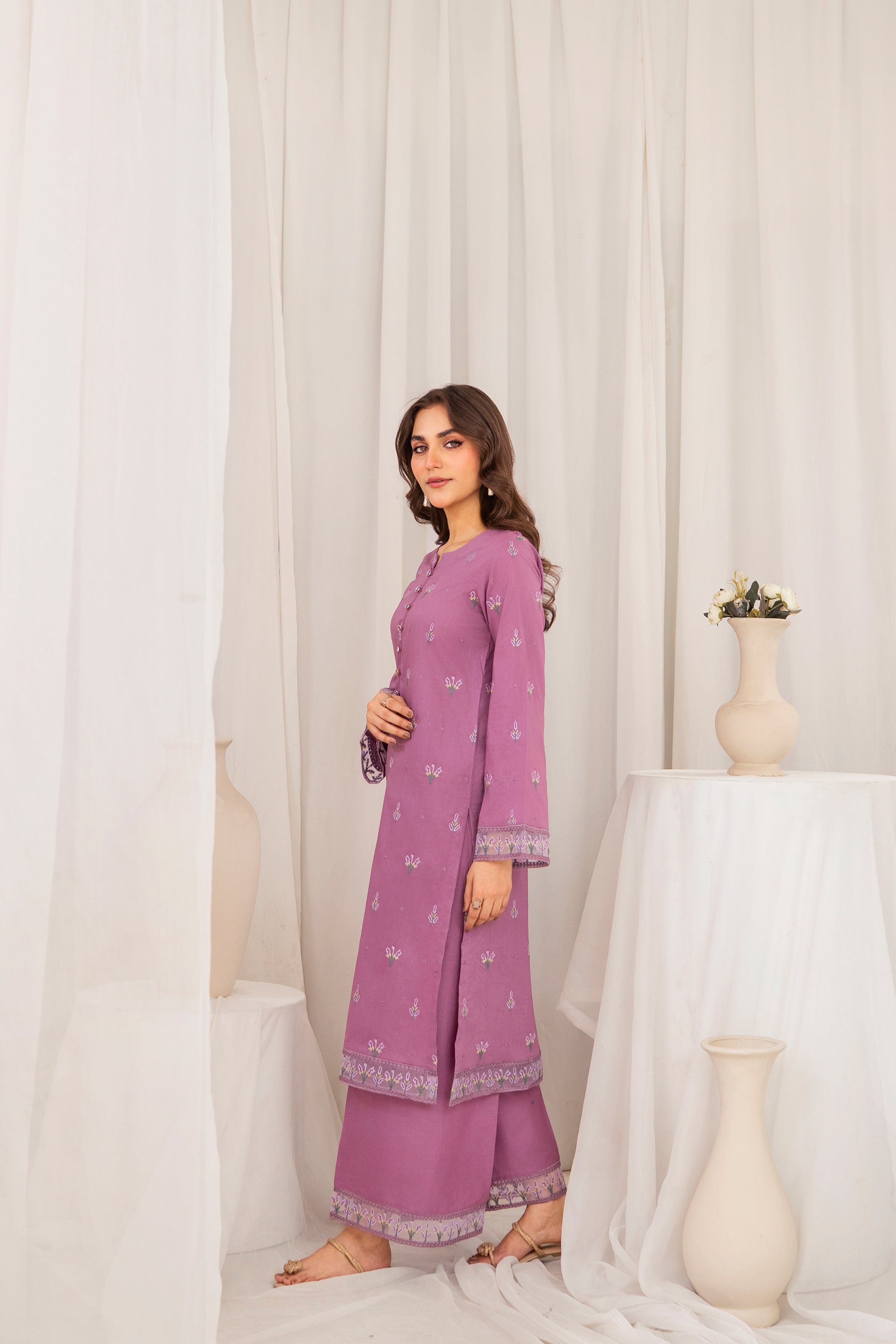 Zoya Zafar Stitched 2 Piece Cotton Collection'2025-ZELLBURY LONG KURTA SET