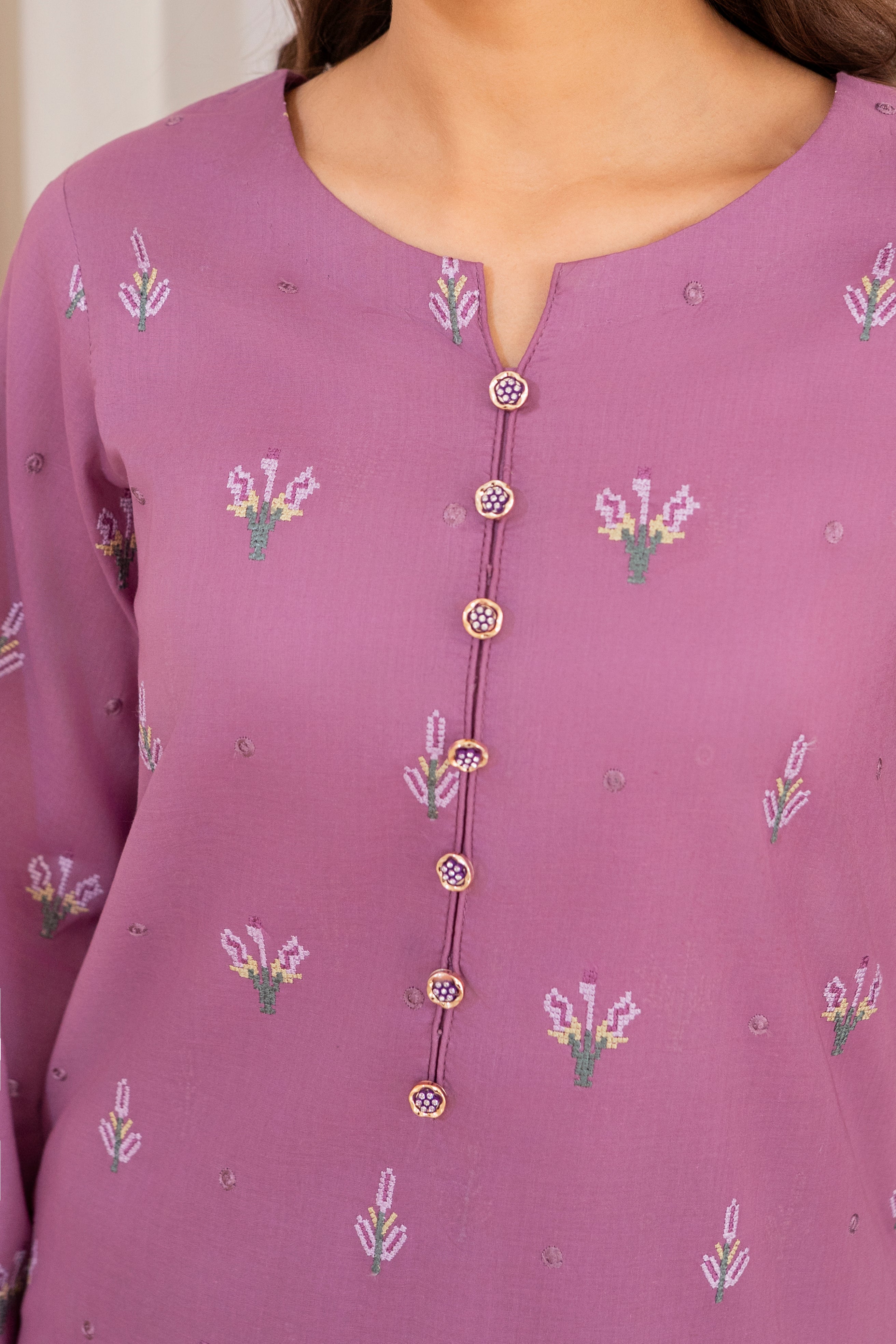 Zoya Zafar Stitched 2 Piece Cotton Collection'2025-ZELLBURY LONG KURTA SET