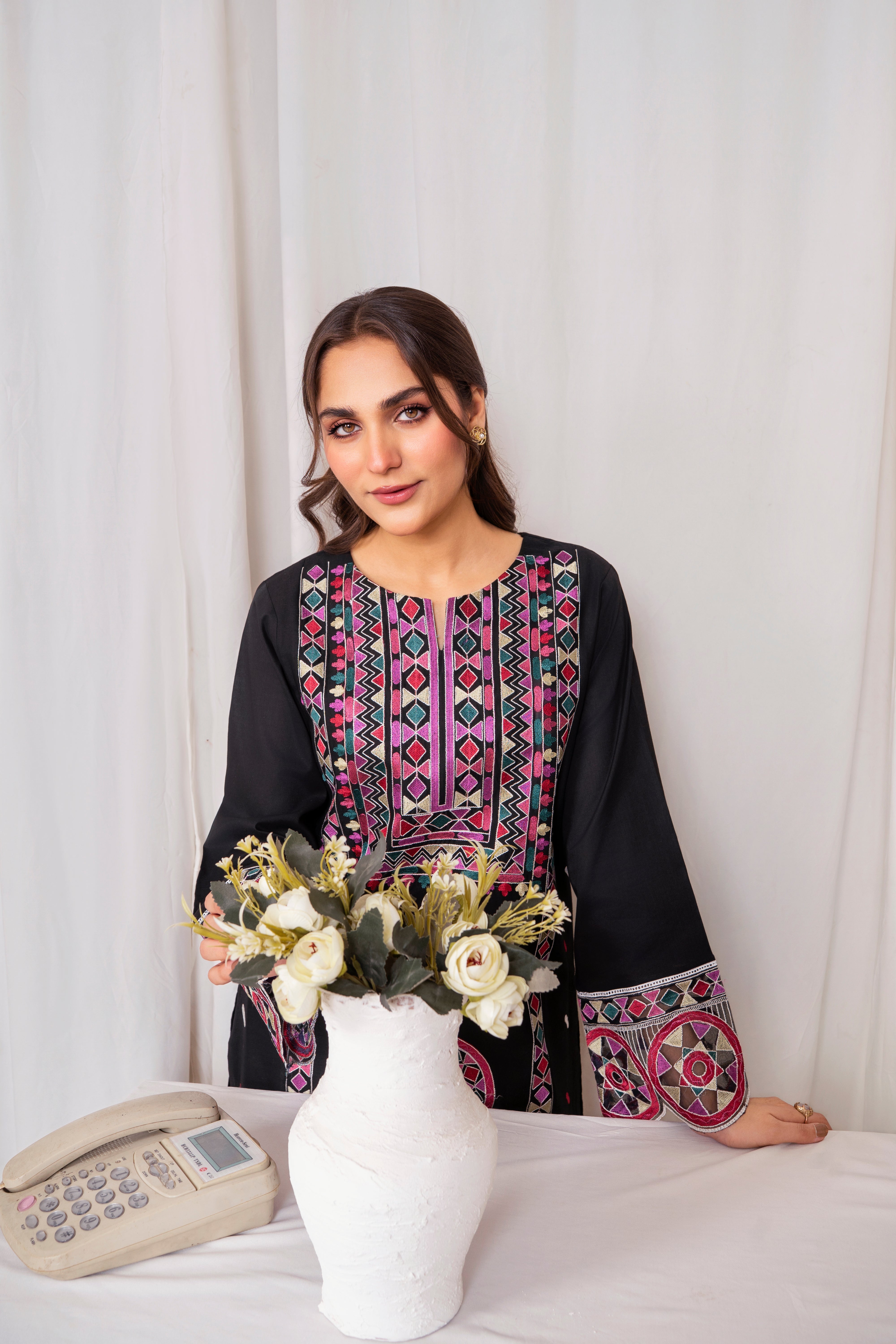 Zoya Zafar Stitched 2 Piece Cotton Collection'2025-Satrangi Sindh