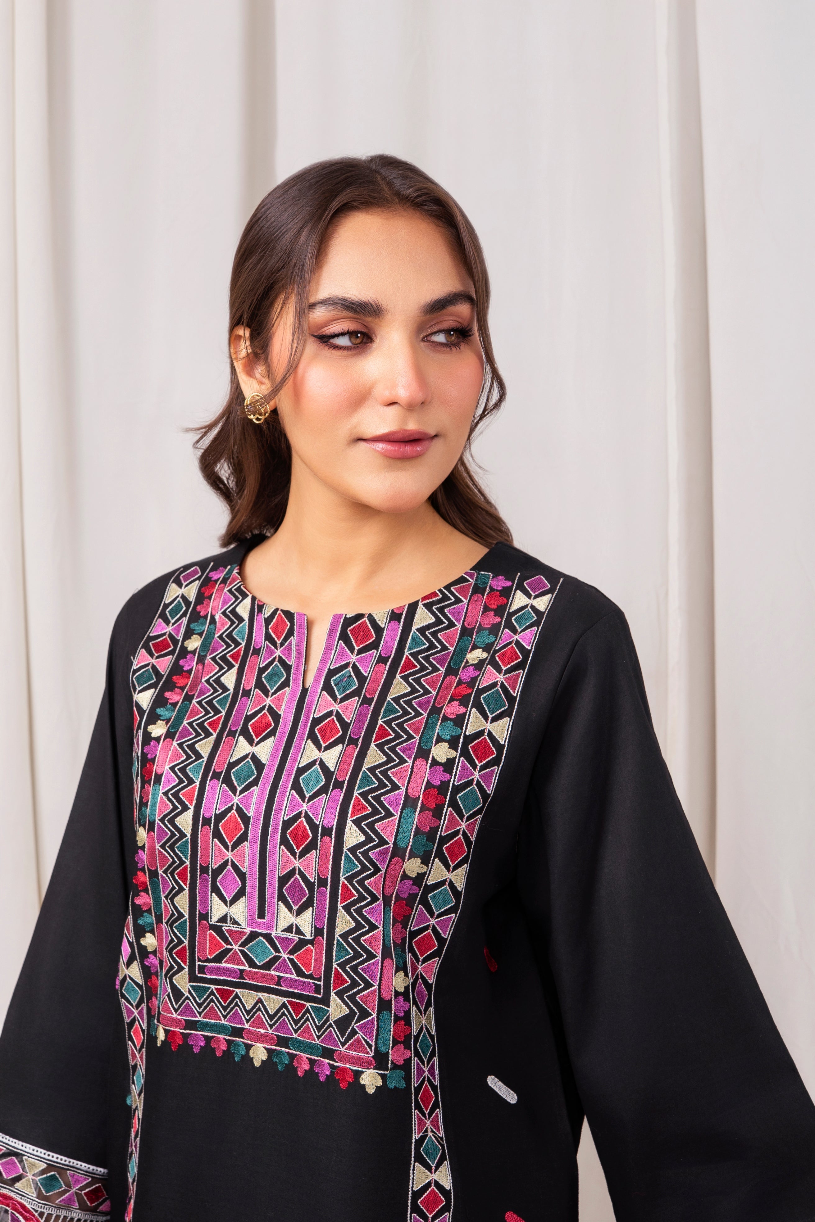 Zoya Zafar Stitched 2 Piece Cotton Collection'2025-Satrangi Sindh