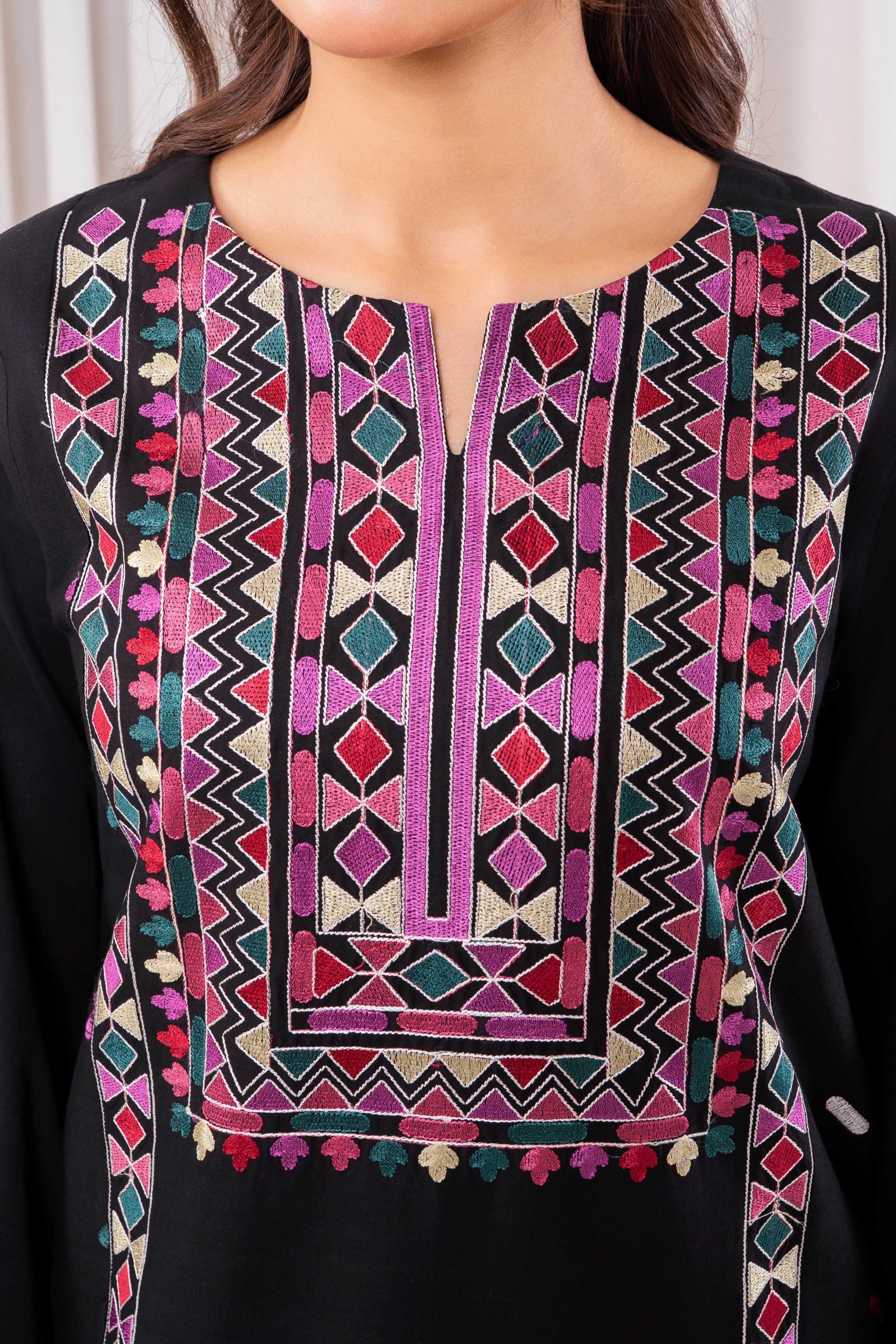 Zoya Zafar Stitched 2 Piece Cotton Collection'2025-Satrangi Sindh
