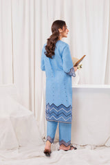 Zoya Zafar Stitched 2 Piece Cotton Collection'2025-Sky Summer