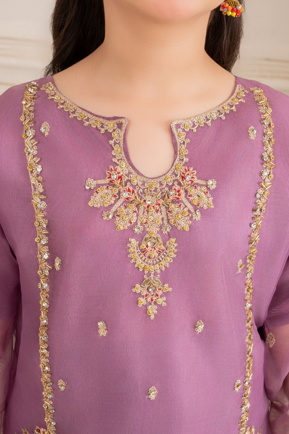 Khayat Stitched 3 Piece Formals Kids Collection'2025-Lilac