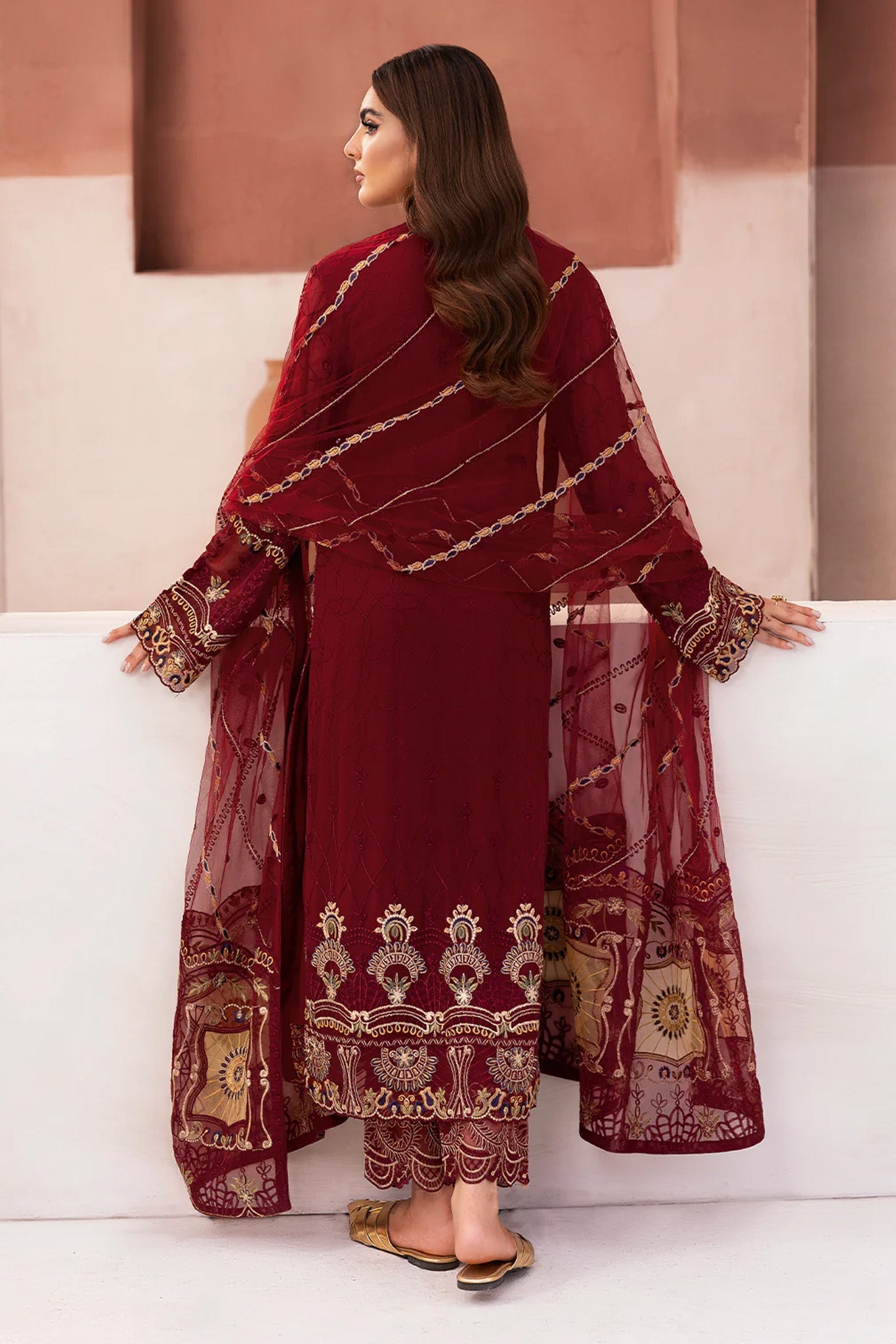 Arzoo by Ramsha Unstitched 3 Piece Chiffon Vol 01 Collection'2025-U-106