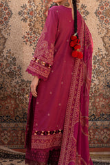 Ulfat By Johra Unstitched 3 Piece Emb Banarsi Jacquard Lawn Collection'2024-JH-253