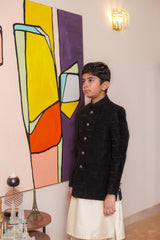 Real Image Kids Waist Coat Collection'2025-OKPC-015 Smart Fit Black