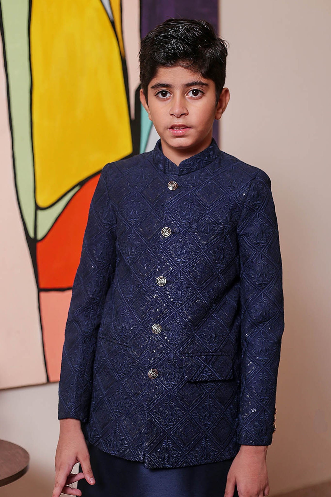 Real Image Kids Prince Coat Collection'2025-OKPC-008 Smart Fit Navy
