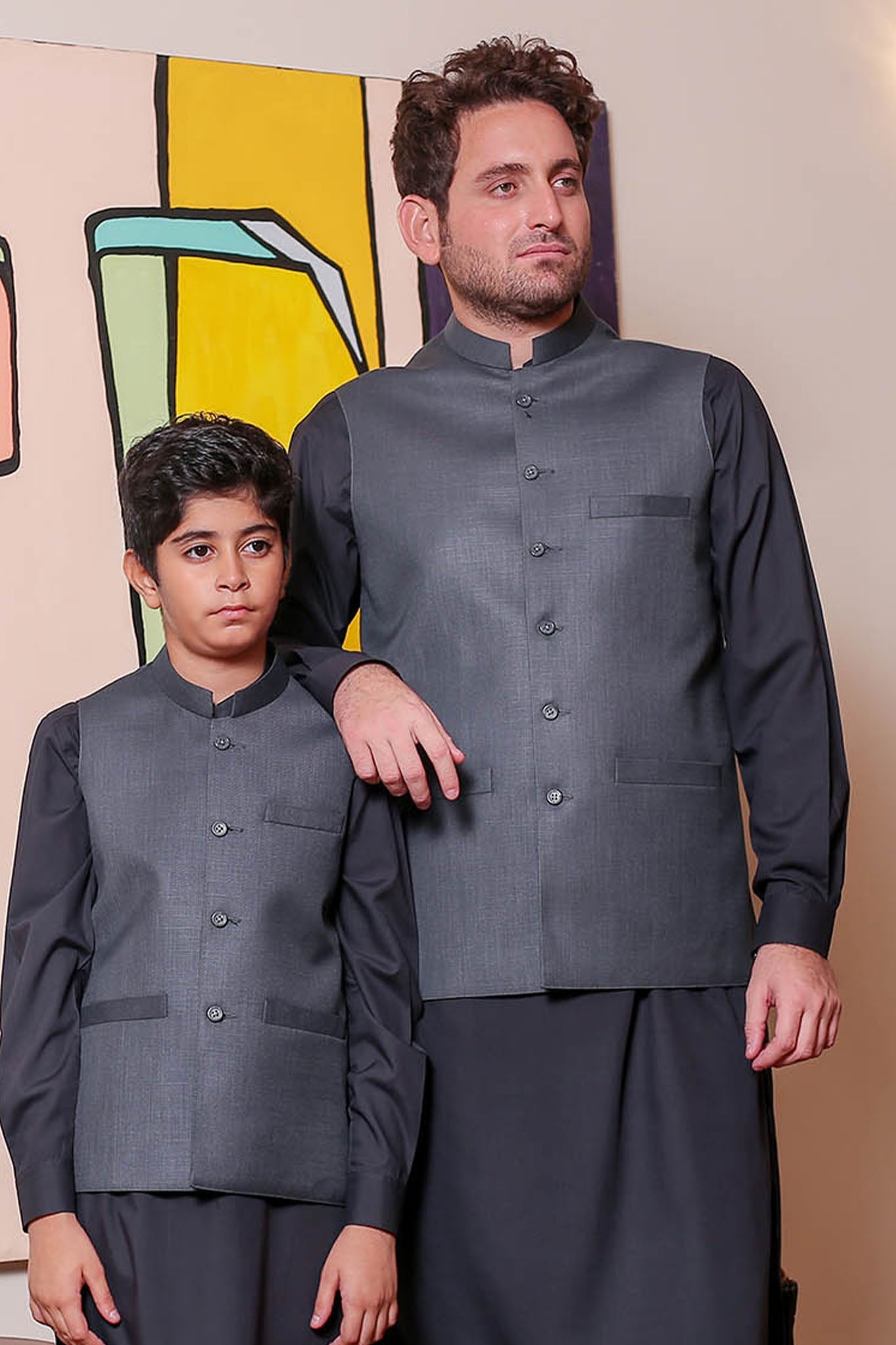 Real Image Mens Waist Coat Collection'2025-OW - 028 Grey