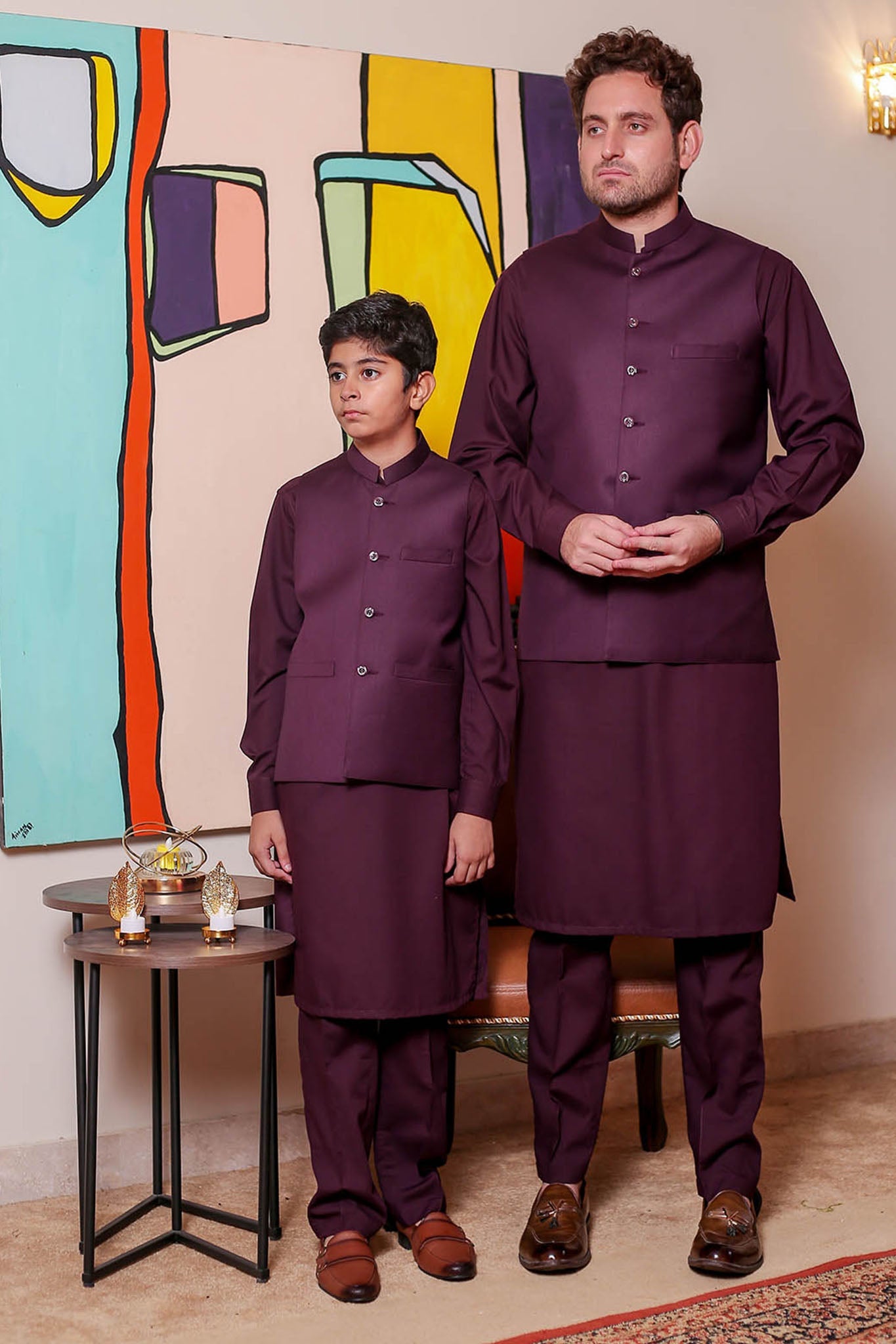 Real Image Mens Waist Coat Collection'2025-OW - 038A Burgundy