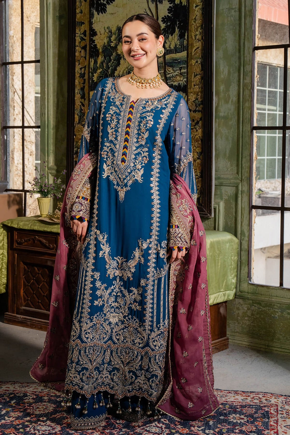 Naina By Imrozia Unstitched 3 Piece Luxury Chiffon Collection'2024-I-197-Afsa