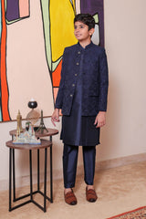 Real Image Kids Prince Coat Collection'2025-OKPC-008 Smart Fit Navy
