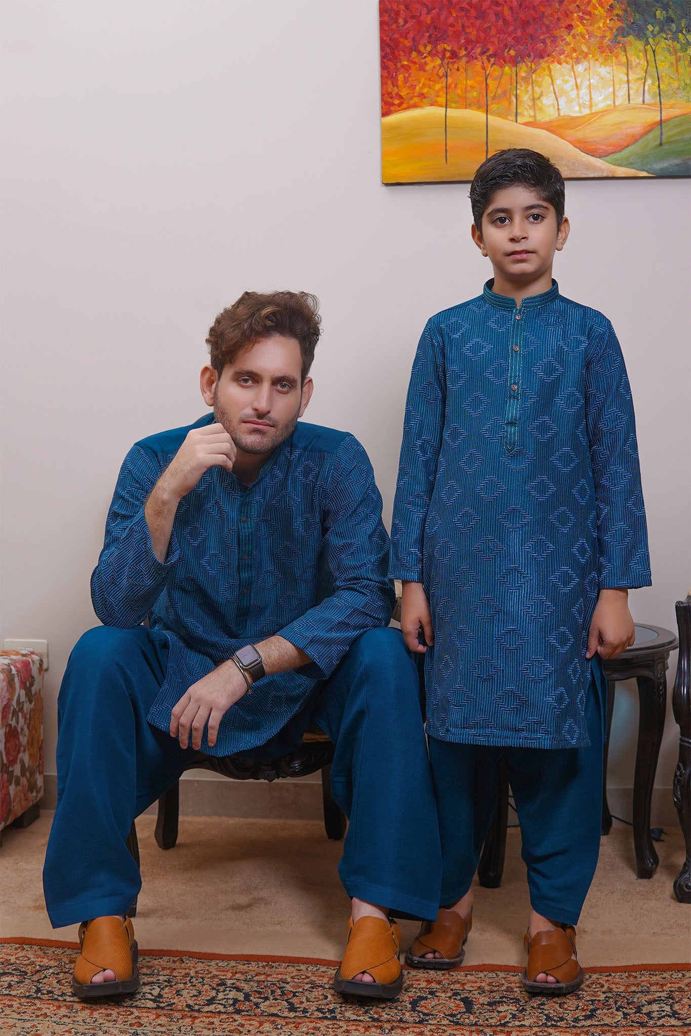 Real Image Kids Kurta Shalwar Collection-KS-489 Slim Fit Green
