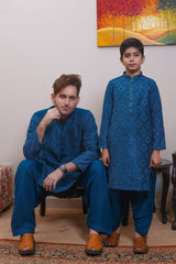 Real Image Kids Kurta Shalwar Collection-KS-489 Slim Fit Green