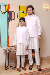 Real Image Mens Waist Coat Collection'2025-OW - 025 Off White