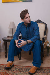 Real Image Mens Kurta Shalwar Collection'2025-D - 489 Sea Green