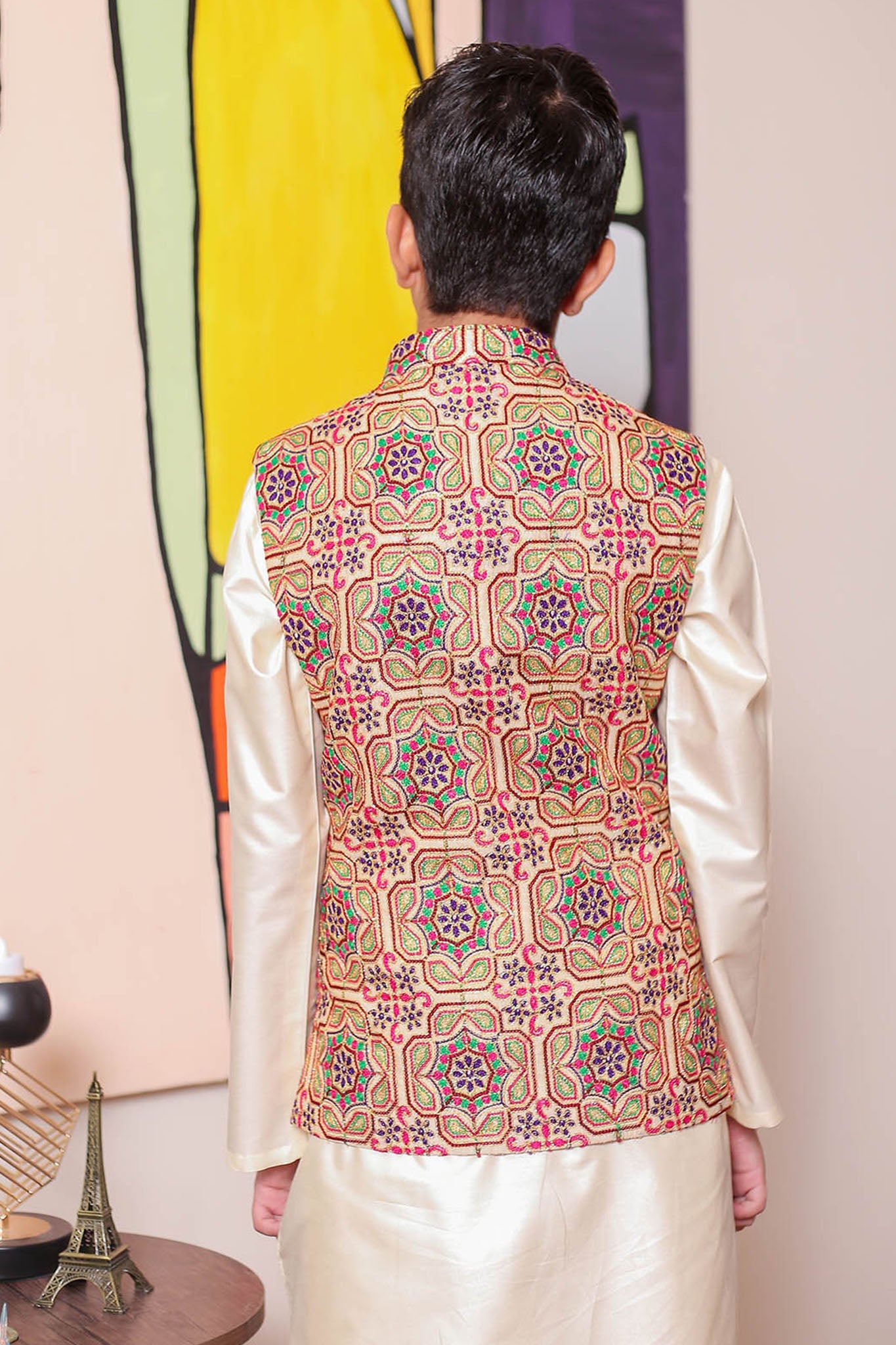 Real Image Kids Waist Coat Collection'2025-KW-123 Smart Fit Multi