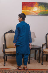 Real Image Kids Kurta Shalwar Collection-KS-489 Slim Fit Green