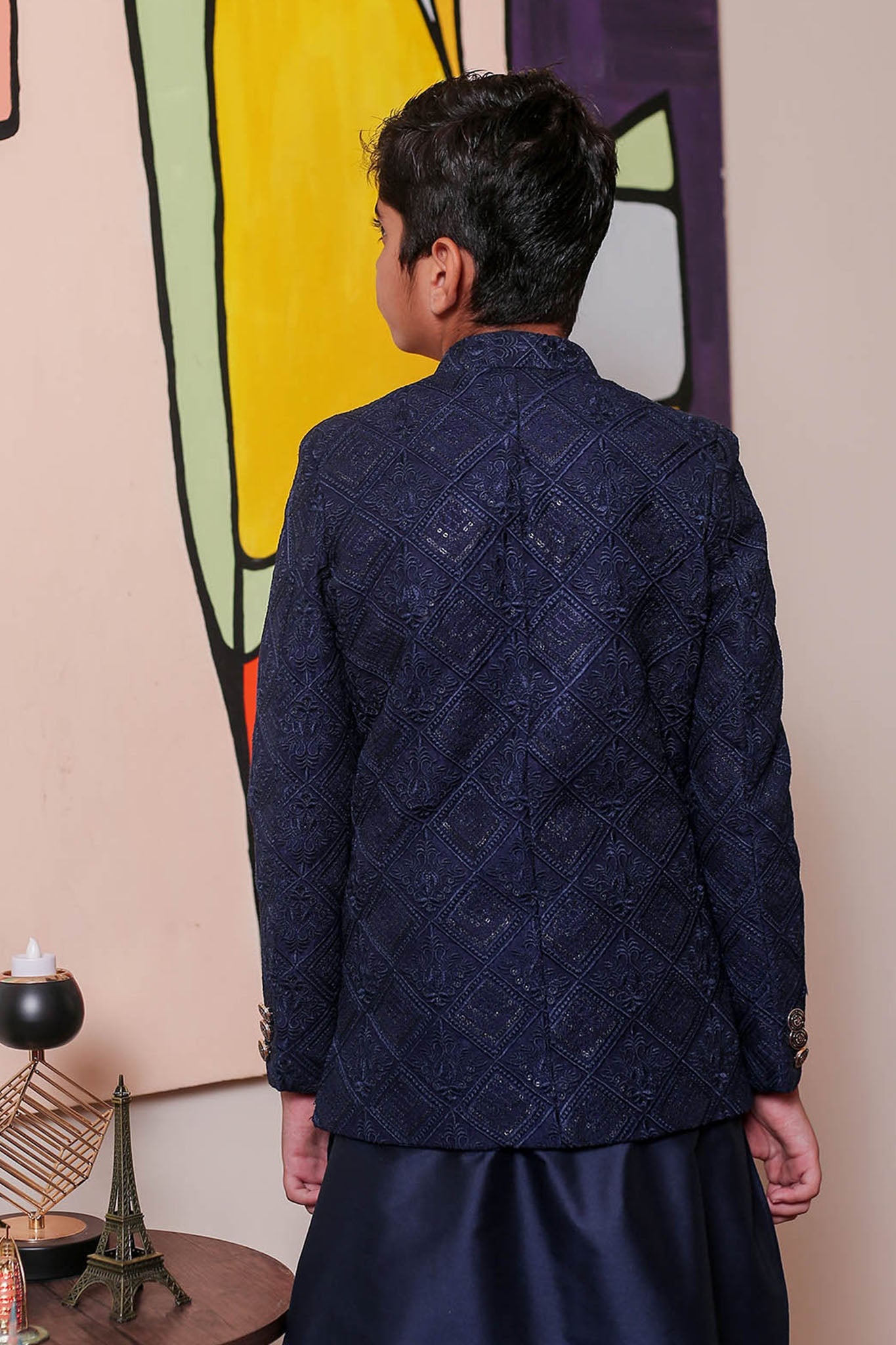 Real Image Kids Prince Coat Collection'2025-OKPC-008 Smart Fit Navy