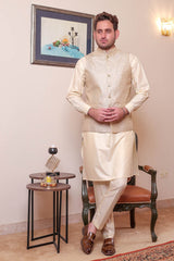 Real Image Mens Waist Coat Collection'2025-OW - 049 Gold