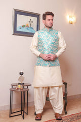 Real Image Mens Waist Coat Collection'2025-WP - 160 Sky Blue