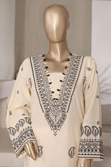 Vybe By Sada Bahar Stitched 2 Piece Emb Cotton Collection'2025-MEL-03-Cream