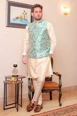 Real Image Mens Waist Coat Collection'2025-WP - 160 Sky Blue