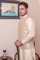 Real Image Mens Waist Coat Collection'2025-OW - 049 Gold