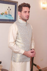 Real Image Mens Waist Coat Collection'2025-OW - 041 Ice Blue