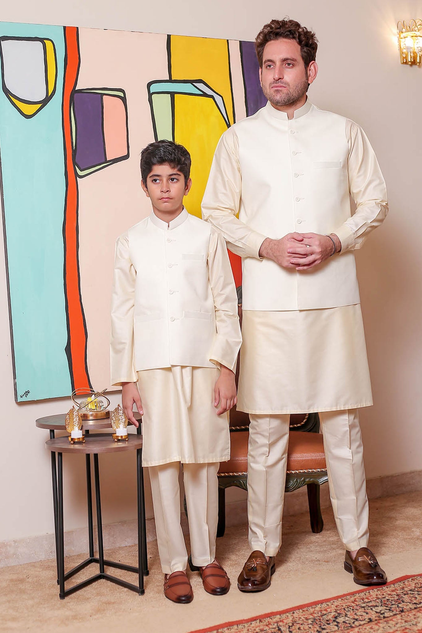Real Image Mens Waist Coat Collection'2025-OW - 027 Cream