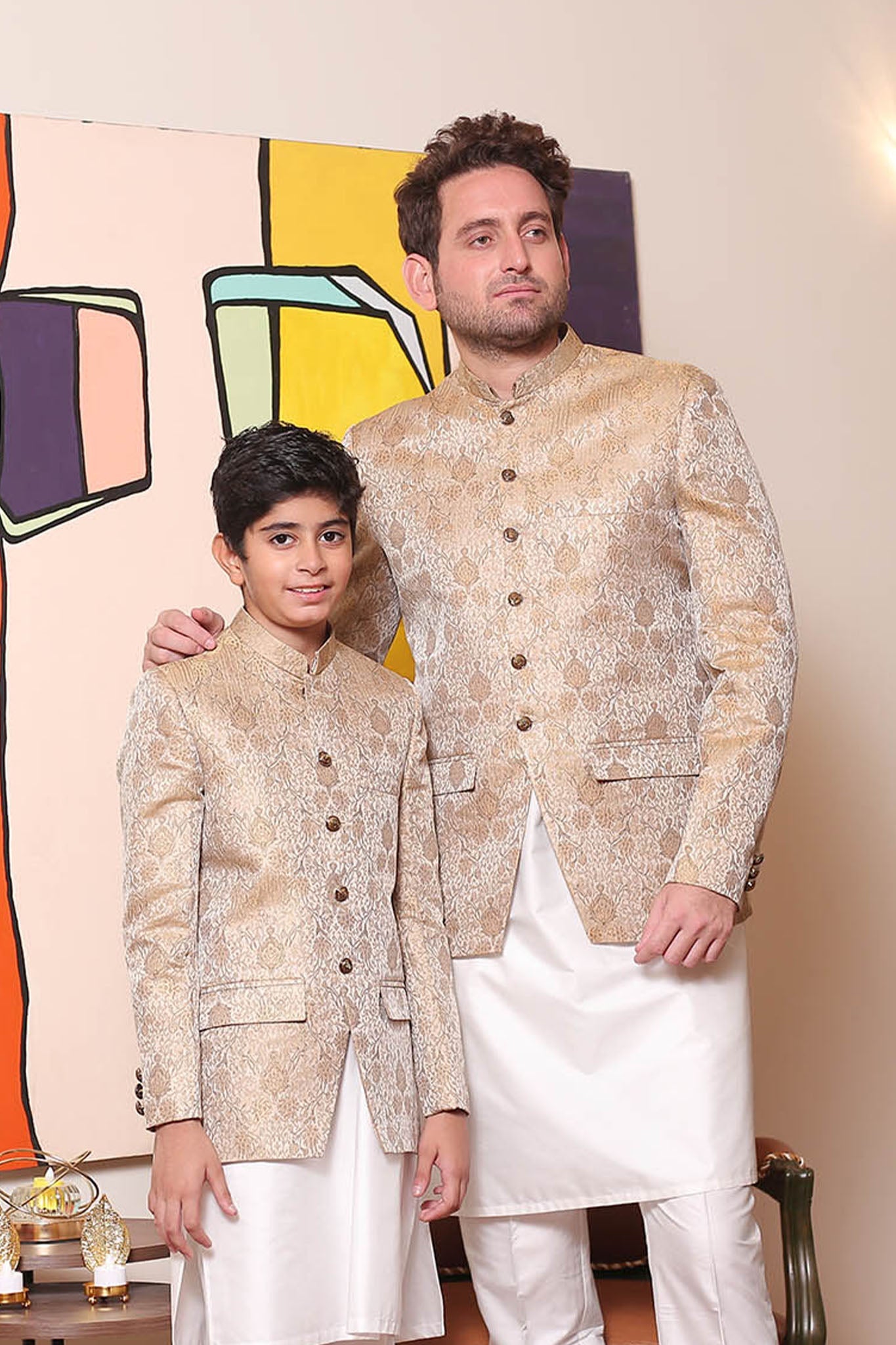 Real Image Mens Prince Coat Collection'2025-OPC - 005 Gold