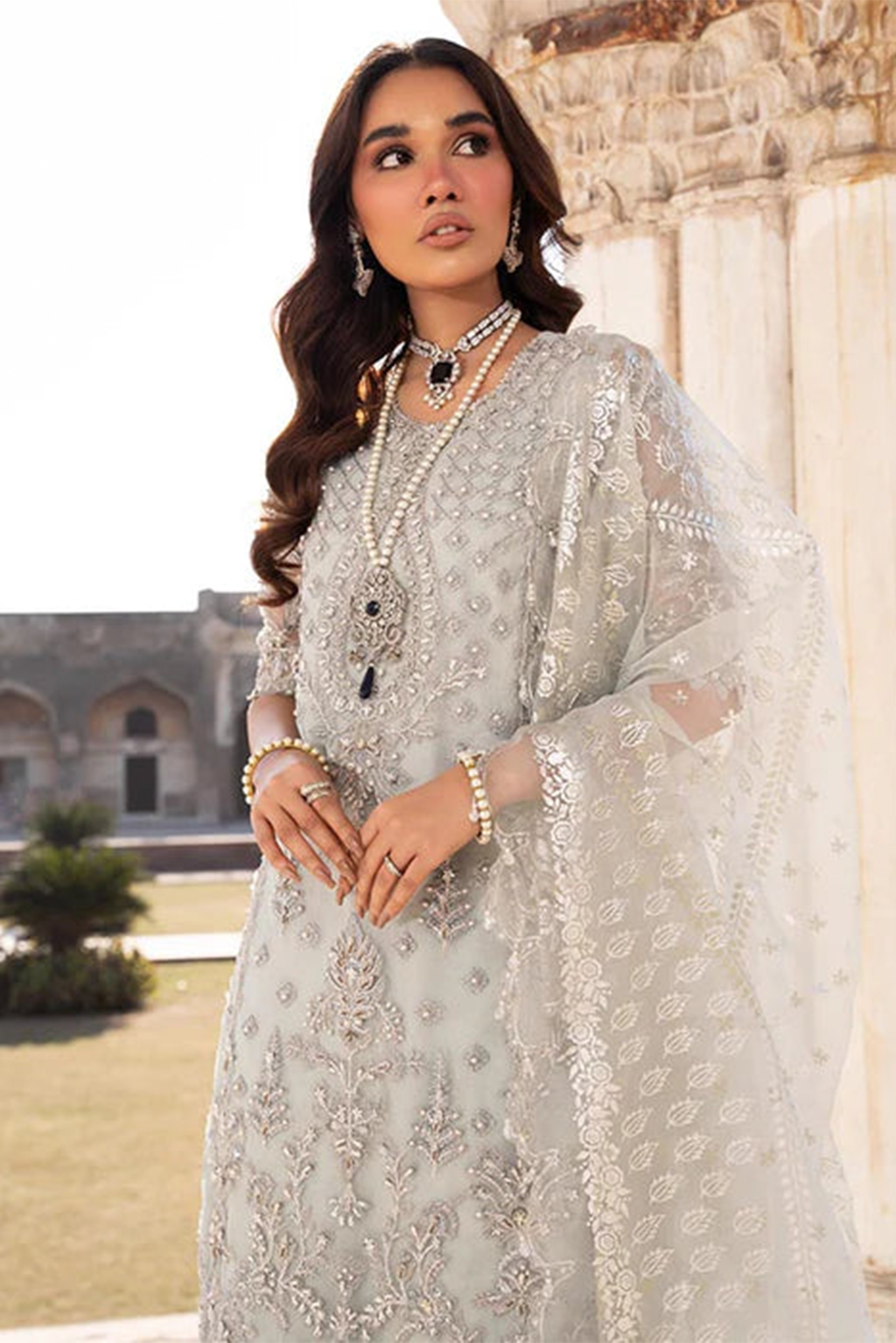 Meeral Luxe Unstitched 3 Piece Formals Collection'2025-Meeral - Parishay - Meeral Luxe