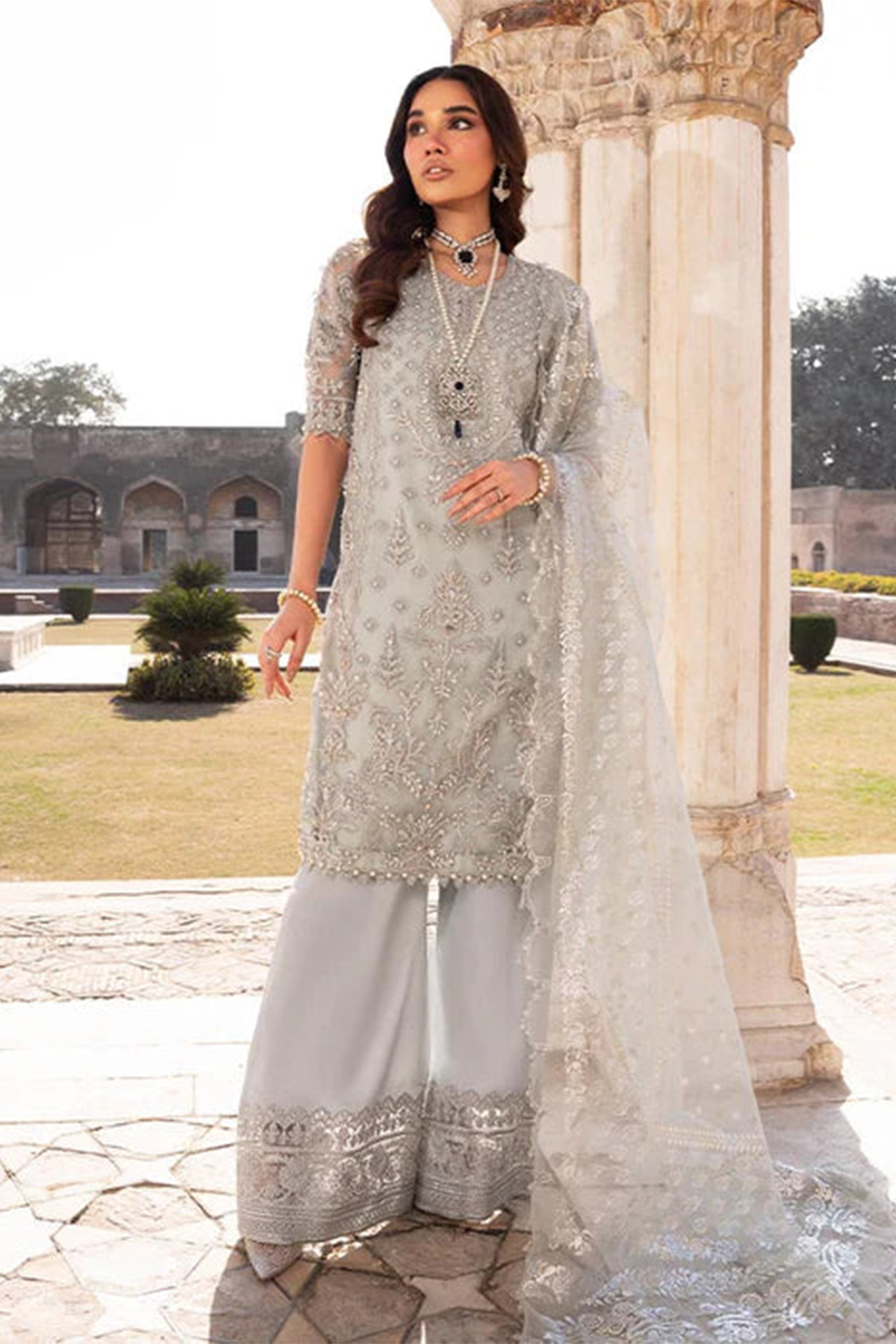 Meeral Luxe Unstitched 3 Piece Formals Collection'2025-Meeral - Parishay - Meeral Luxe