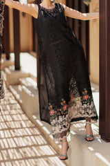 Noor Saadia Asad Unstitched 3 Piece Eid Handwork Laserkari Emb Lawn Collection'2024-D-06