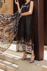 Noor Saadia Asad Unstitched 3 Piece Eid Handwork Laserkari Emb Lawn Collection'2024-D-06