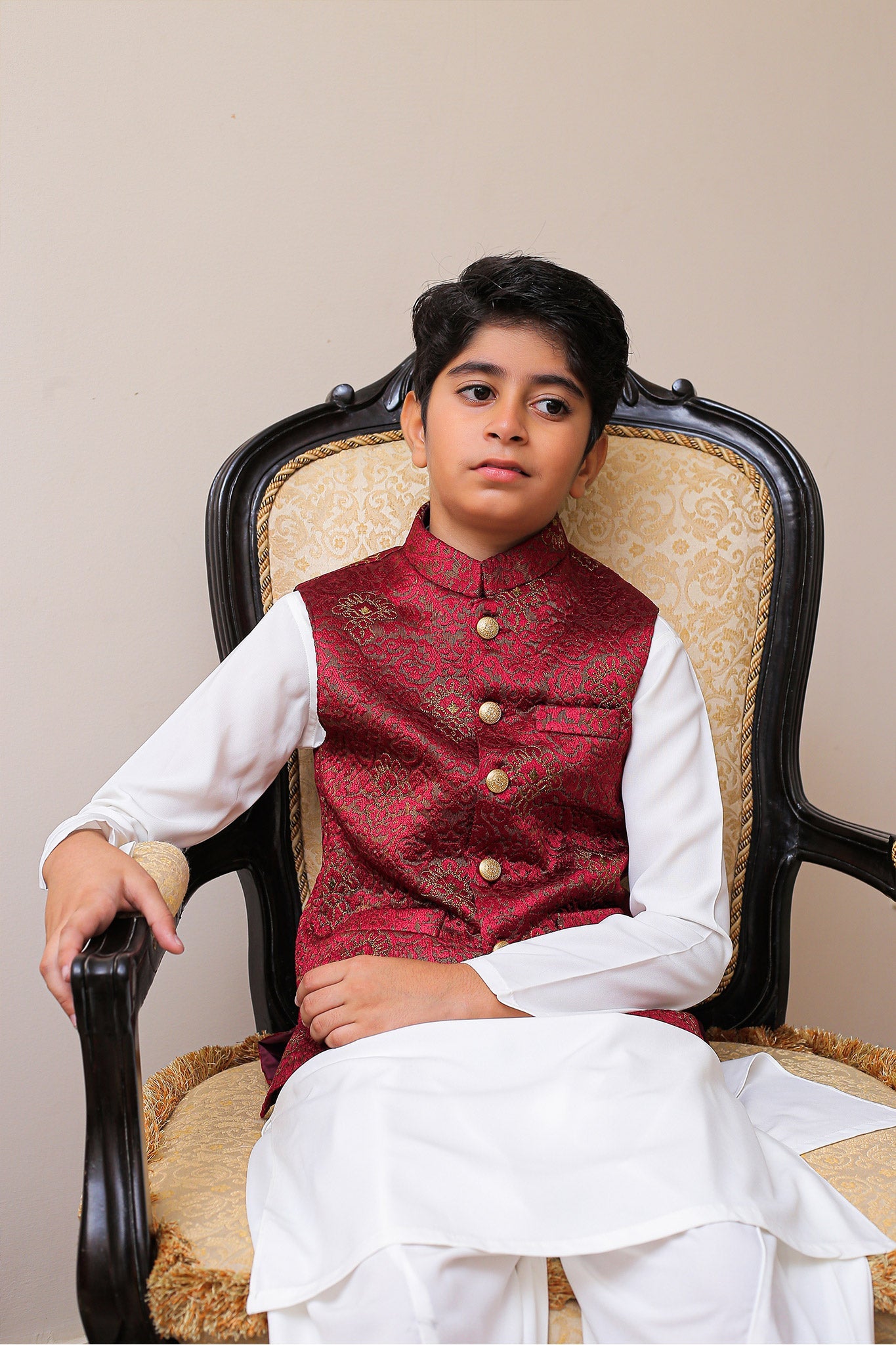 Real Image Kids Waist Coat Collection'2025-OKW-001 Smart Fit