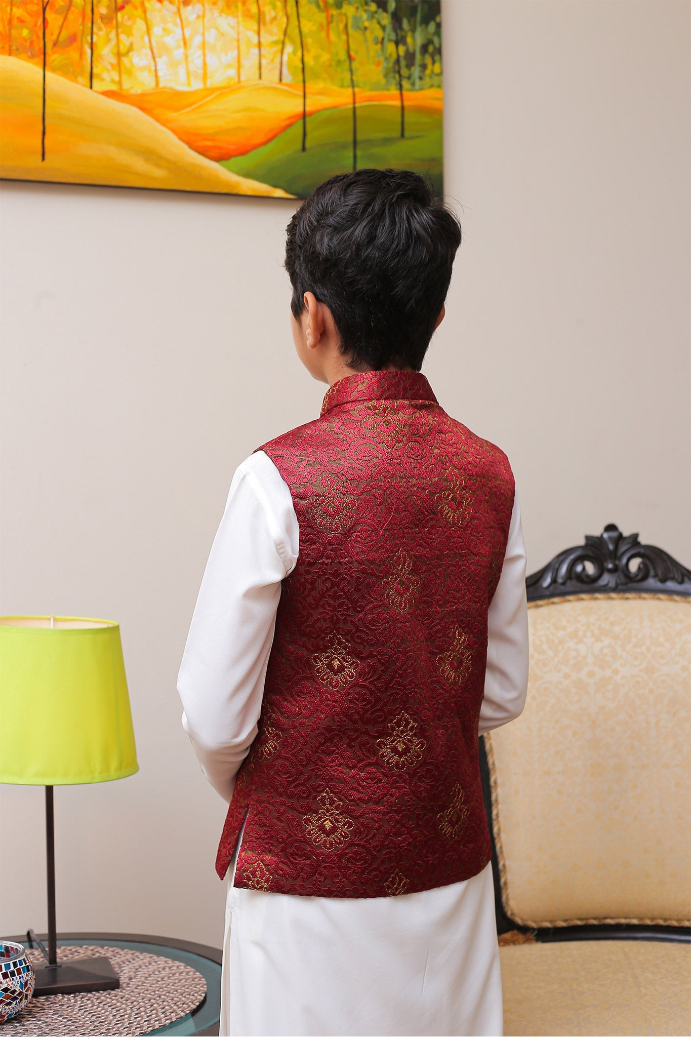 Real Image Kids Waist Coat Collection'2025-OKW-001 Smart Fit