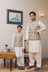 Real Image Kids Waist Coat Collection'2025-OKW-012 Smart Fit