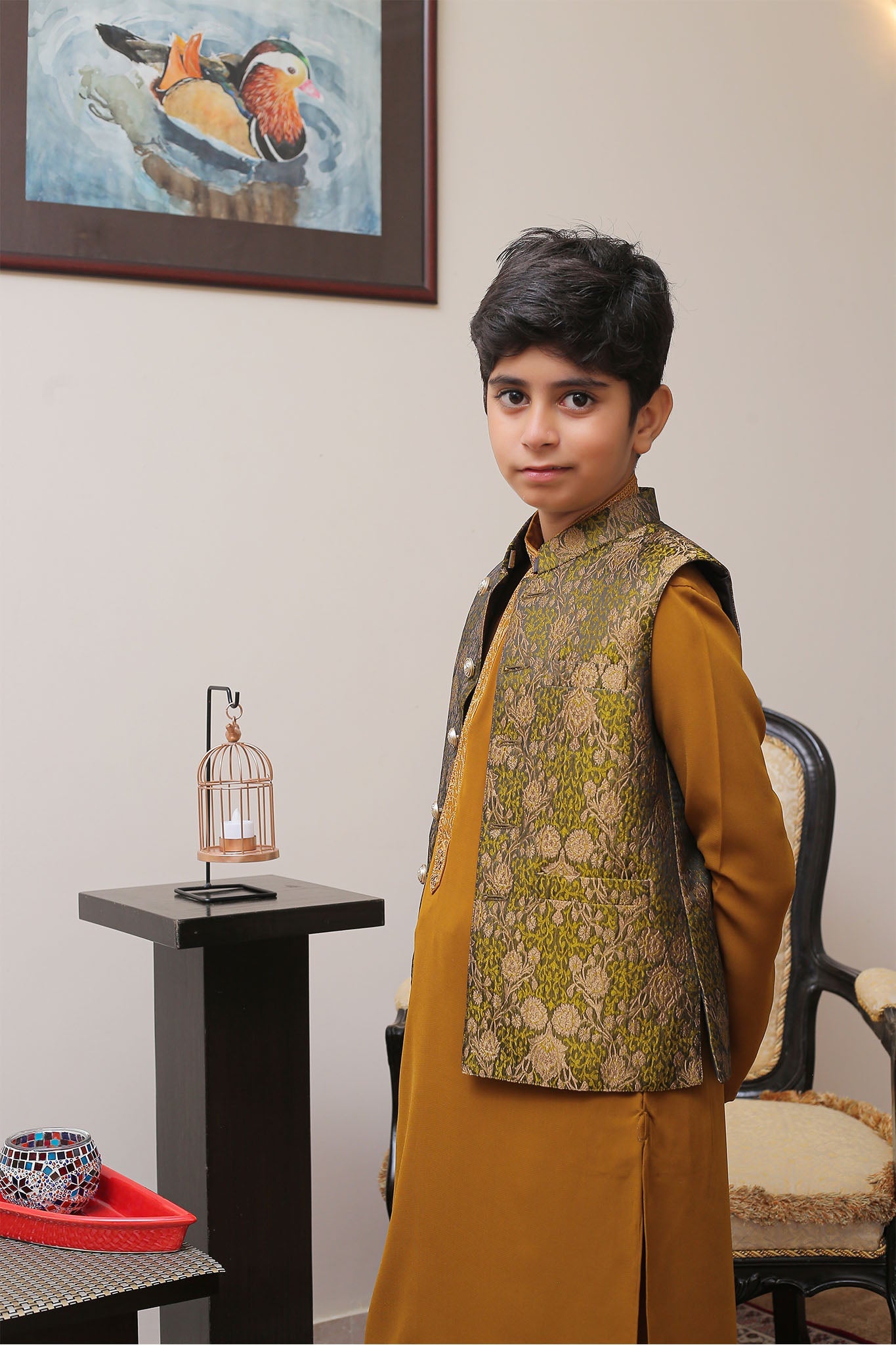 Real Image Kids Waist Coat Collection'2025-OKW-006 Smart Fit