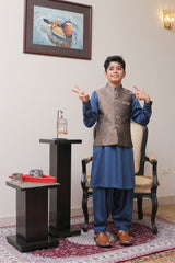 Real Image Kids Waist Coat Collection'2025-OKW-007 Smart Fit