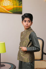 Real Image Kids Waist Coat Collection'2025-OKW-010 Smart Fit