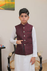 Real Image Kids Waist Coat Collection'2025-OKW-014 Smart Fit