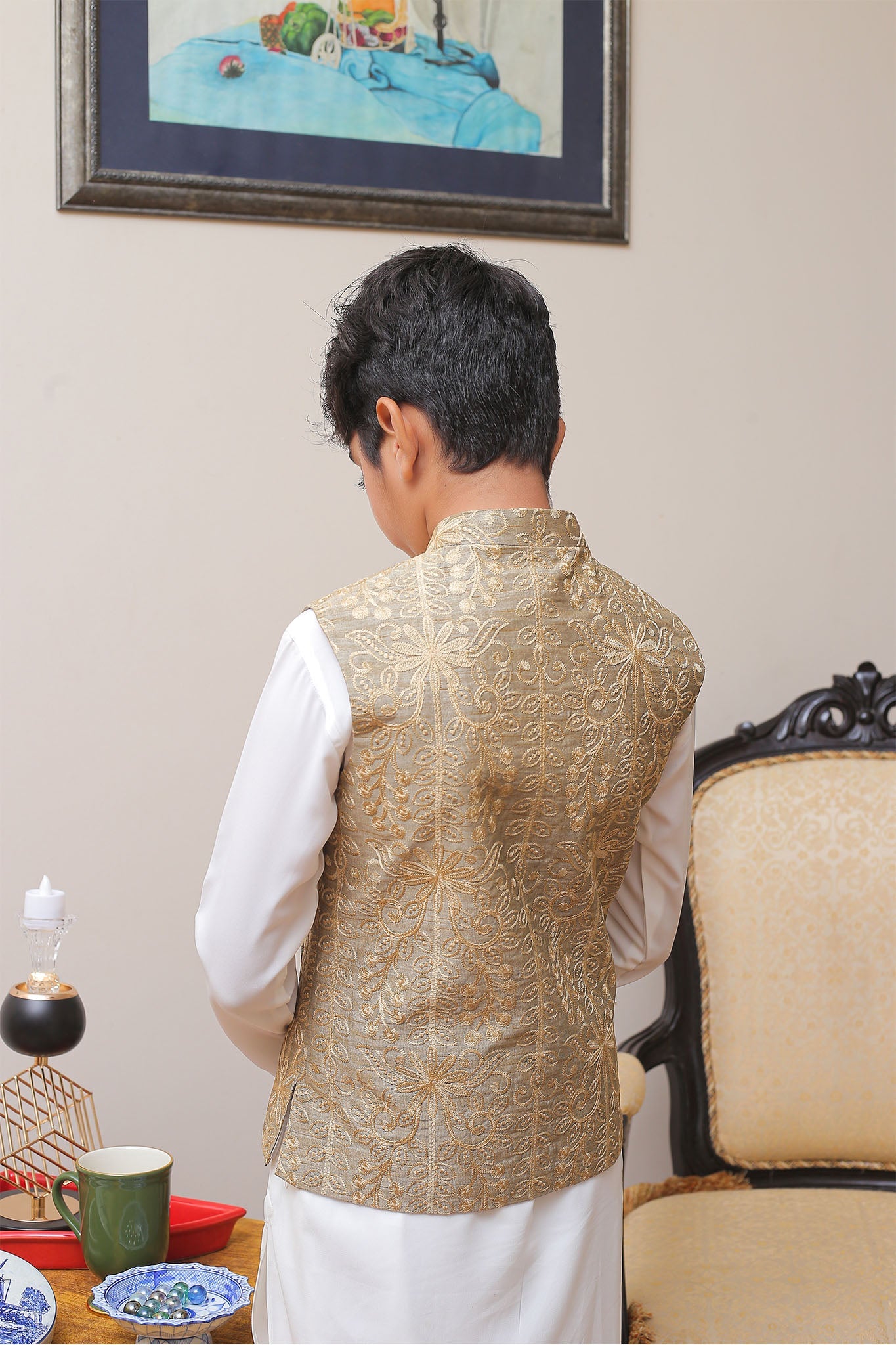 Real Image Kids Waist Coat Collection'2025-OKW-004 Smart Fit