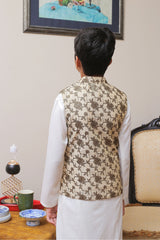Real Image Kids Waist Coat Collection'2025-OKW-012 Smart Fit