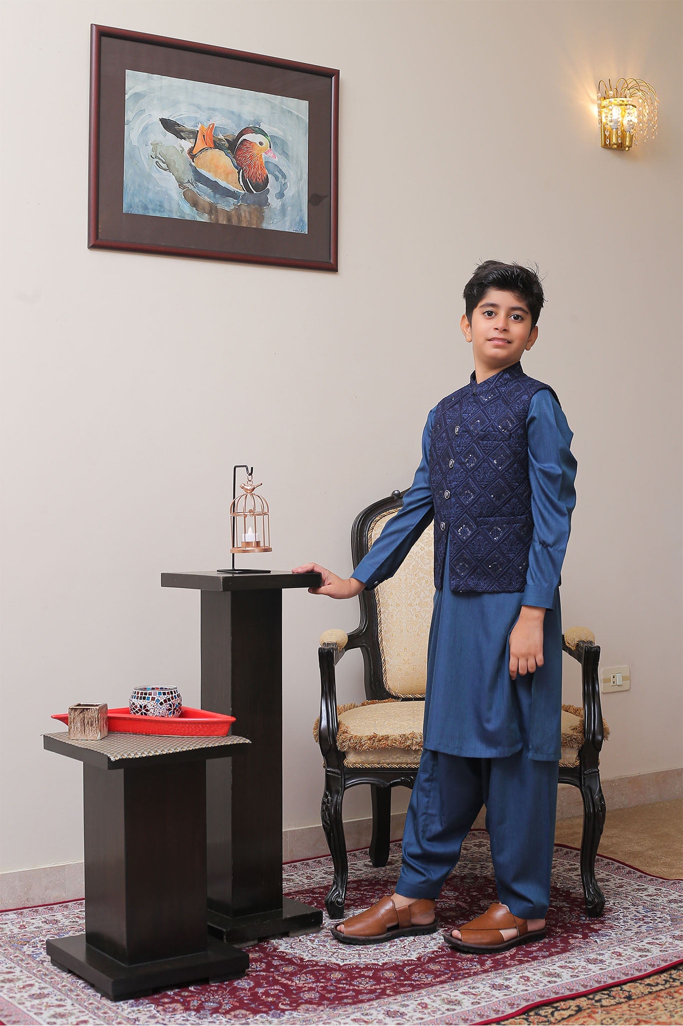 Real Image Kids Waist Coat Collection'2025-OKW-008 Smart Fit