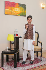 Real Image Kids Waist Coat Collection'2025-OKW-020 Smart Fit
